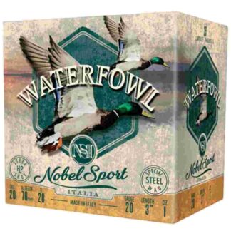 Nobel Sport Steel Waterfowl 20 Ga 1 oz 3 in 1450 fps #4 25 Rounds