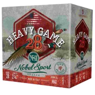 Nobel Sport Heavy Game 28 Gauge 2-3/4 in 1 oz 1205 fps #7.5 25 Rounds
