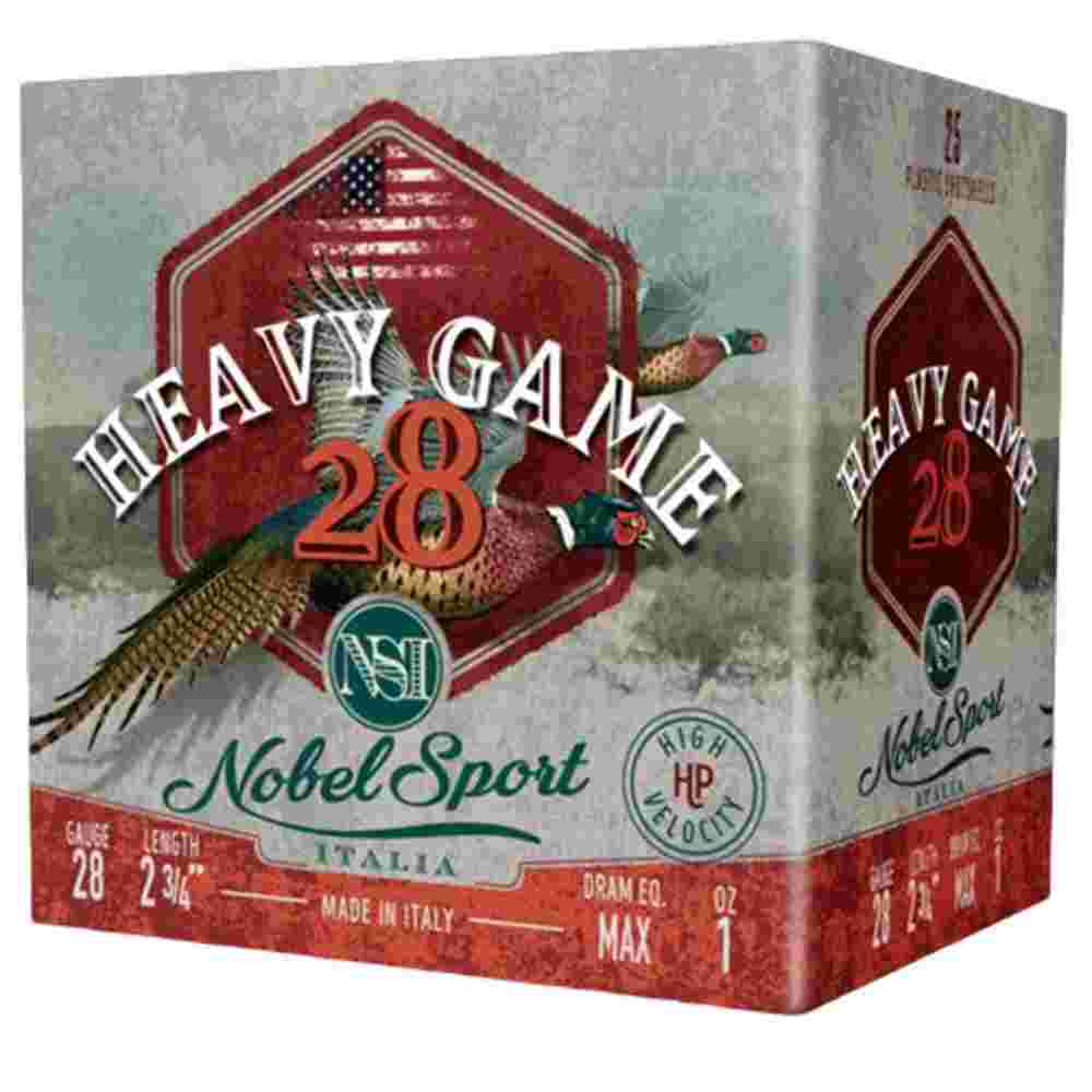 Nobel Sport Heavy Game 28 Gauge 2-3/4 in 1 oz #8 Shot 25 Rounds