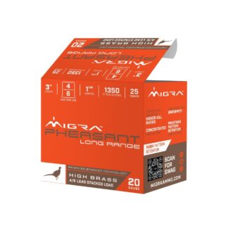Migra Pheasant Long Range 20 Gauge 3 in, 1-1/4 oz, High Brass, 1350 fps, #6 & #8