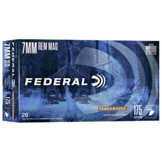 Federal Ammunition Power-Shok 7mm Rem Mag 175 gr SP 2860 fps, 20 Rounds