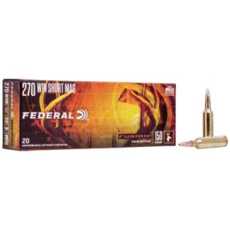 Federal Fusion .270 WSM 150 gr Boat Tail Soft Point, 20 Rounds