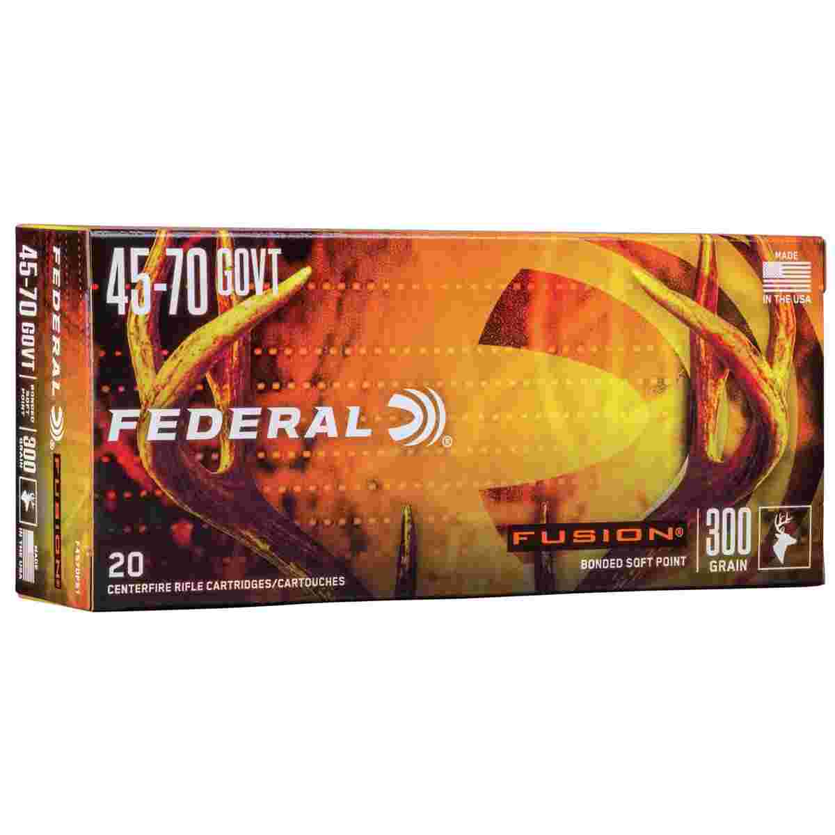 Federal Ammunition Fusion .45-70 Government 300 gr, 20 Rounds