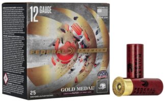 Federal Gold Medal Grand Paper 12 Gauge 2-3/4 in 1 oz #8 Shot (25 Rounds)