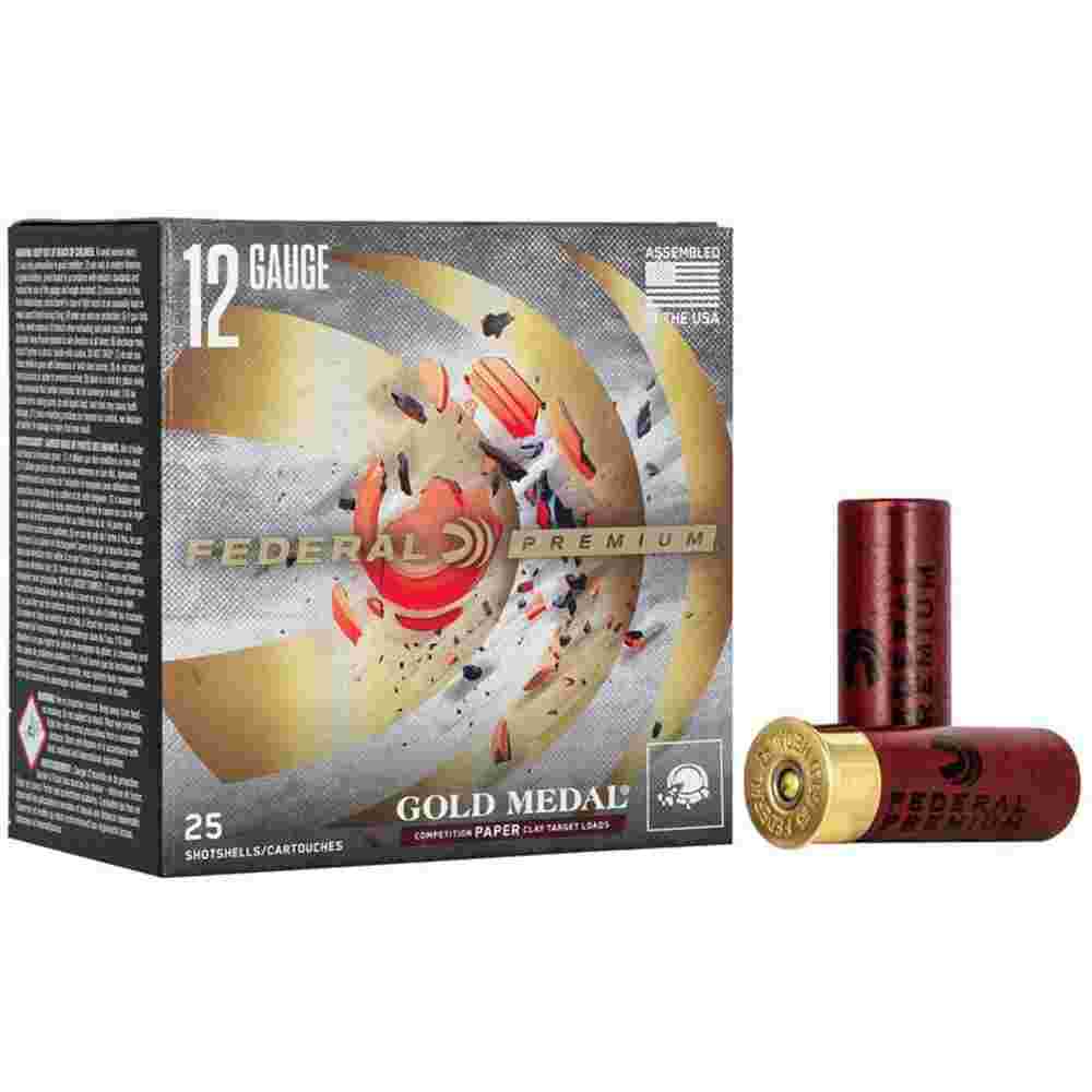 Federal Premium Gold Medal 12 Gauge 2-3/4 in #8 1-1/8 oz 25 Rounds