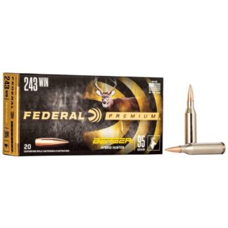 Federal Premium Classic Hunter Berger Hybrid .243 Winchester 95 gr BTHP Ammo, 20 Rounds Per Box