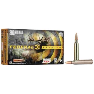 Federal P300WR .300 Win Mag 165 Gr Barnes TSX 20 Rounds Per Box