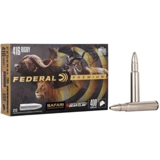 Federal Premium Cape-Shok .416 Rigby 400 gr TBBC Nickel-Plated, 20rd