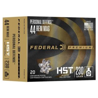 Federal HST .44 Rem Mag 230-Grain JHP 1085 fps 20-Round Box
