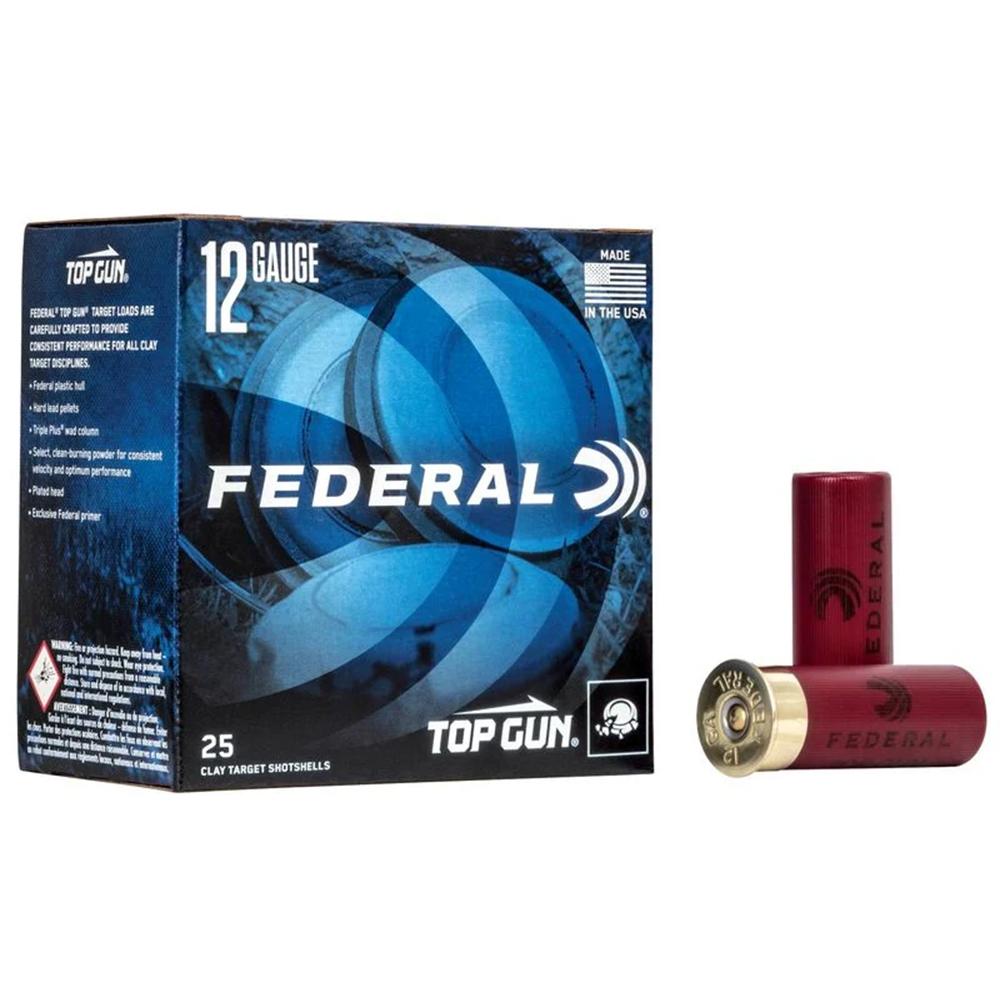 Federal Top Gun 12 Gauge 2-3/4 in #8 Shot, 1-1/8 oz, 1200 fps, 25 Rounds