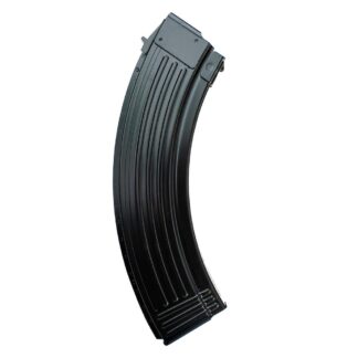 Global Ordnance AK-47 Magazine 7.62x39mm, 40-Round, Black Steel Fully Ribbed