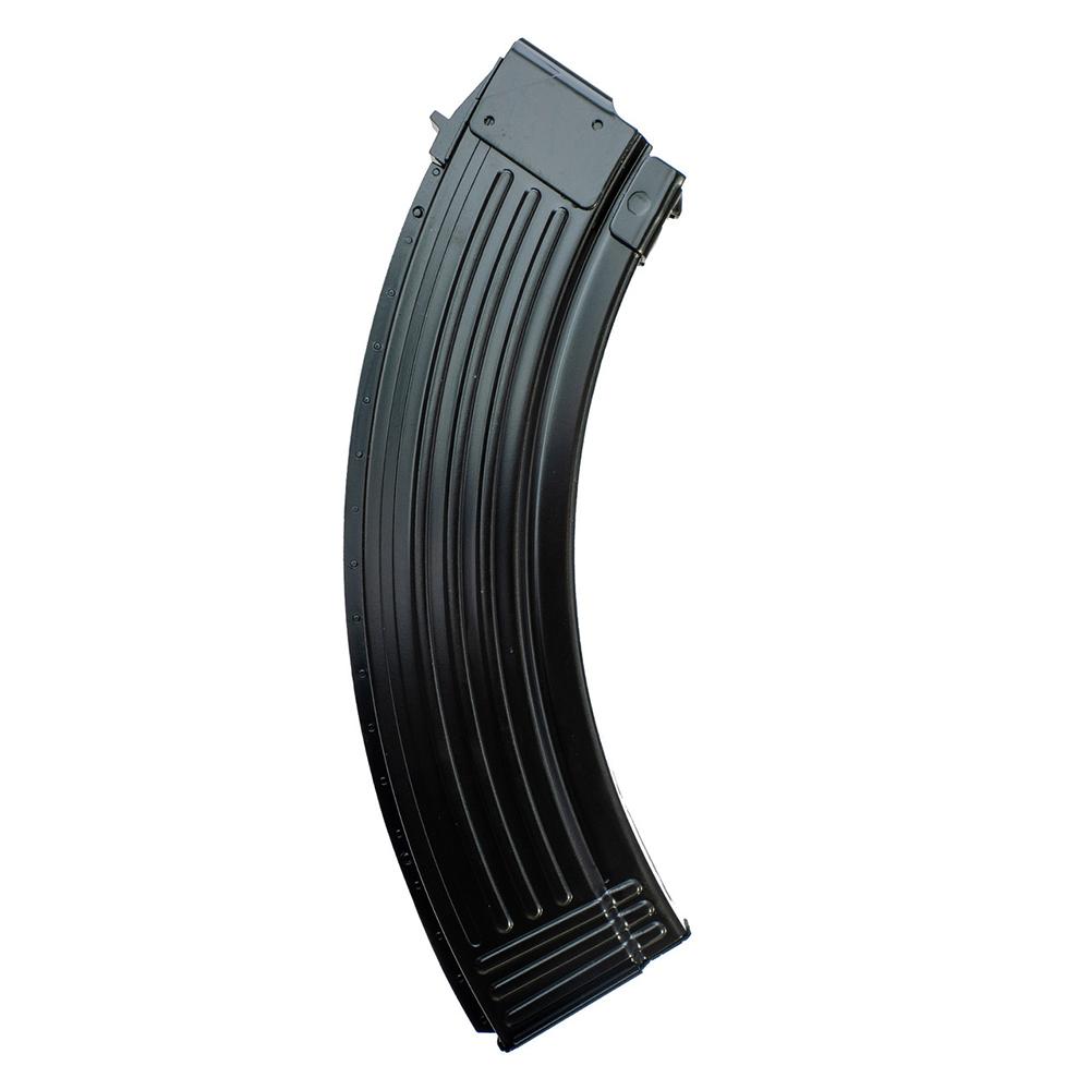 Global Ordnance AK-47 Magazine 7.62x39mm, 40-Round, Black Steel Fully Ribbed