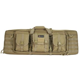 G Outdoors GPS-DRC36-FDE Double Rifle Case 36 in Flat Dark Earth 600D Polyester