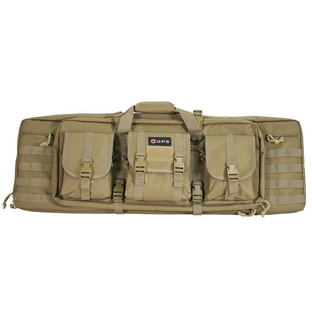 G Outdoors GPS-DRC36-FDE Double Rifle Case 36 in Flat Dark Earth 600D Polyester