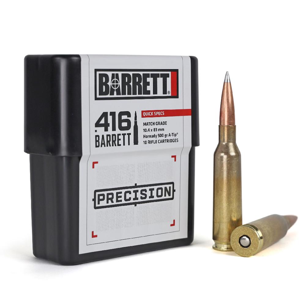 Barrett Precision Rifle Ammo .416 Barrett 500 Grain a-Tip, 10 Rounds