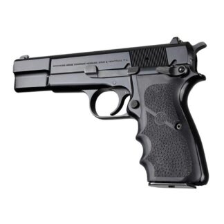 Hogue Rubber Grip with Finger Grooves for Browning Hi-Power