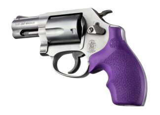 Hogue Bantam Style Grip for S&W J Frames Rubber Round Butt Purple