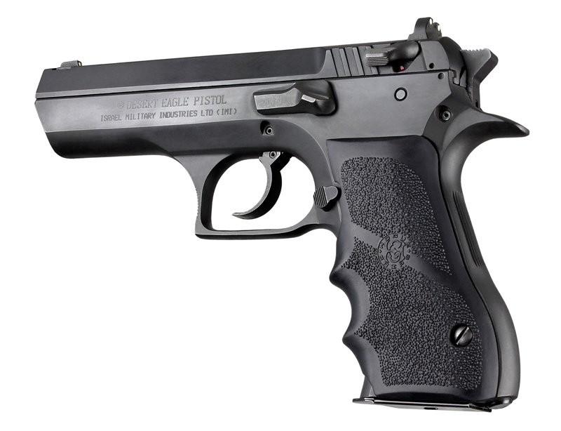 Hogue 76000 Rubber Grip Black with Finger Grooves for Magnum Research Baby Eagle .40/9mm