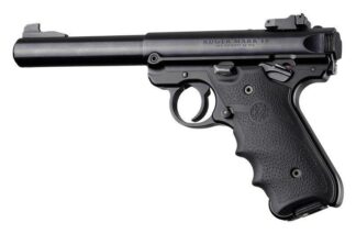 Hogue Rubber Grip with Finger Grooves for Ruger MKIV, Black