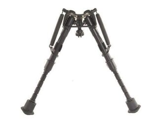 Harris Engineering 1A2-BRM Bipod, Leg Notch Solid Base, 6-9 in Height, Anodized Black