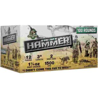 Environ Metal Inc Hevi-Shot HEVI-Hammer 12ga 3 in Shotshells #2 1-1/4 oz Bismuth/Steel
