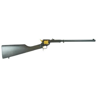 Heritage Arms Rough Rider Rancher .22 LR Carbine, 16.12" Barrel, 6 Rounds, Black Oxide/Black & Gold
