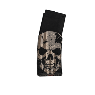Black Rain Ordnance Skull with Flag Amend2 AR15/M4/M16 5.56x45 30-Round Polymer Magazine