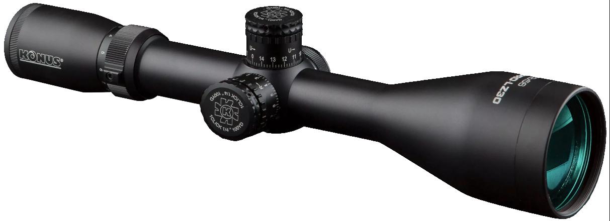 Konus KonusPro LZ-30 3-12x56mm Dual Illuminated 30/30 Scope, 30mm Tube, Black