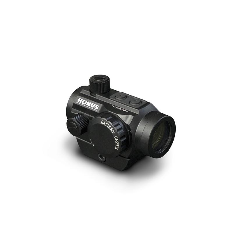 Konus NUCLEAR 1x Dual Illum Red/Green Red Dot SIGHT (3 MOA) Matte Black
