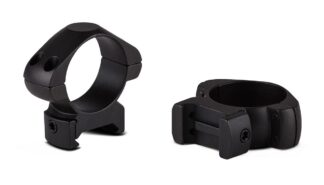 Konus 7405 30mm Low 2-Piece Steel Riflescope Rings, Matte Black