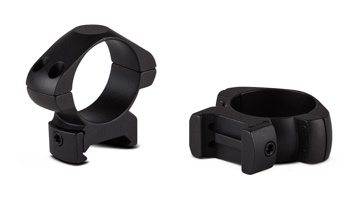 Konus 7405 30mm Low 2-Piece Steel Riflescope Rings, Matte Black