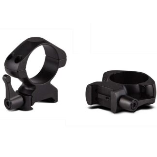 Konus 7407 Steel 1 in Medium Quick-Release Scope Rings, Matte Black, Picatinny/Weaver