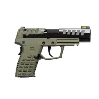 KelTec P15 9mm Striker-Fired Semi-Auto 4 in Hi-Viz Sights Polymer Pistol (Black/OD Green)
