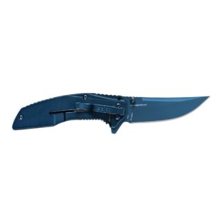 Kershaw Outright Assisted Folding Knife 3 in Trailing Point Blade Blue PVD
