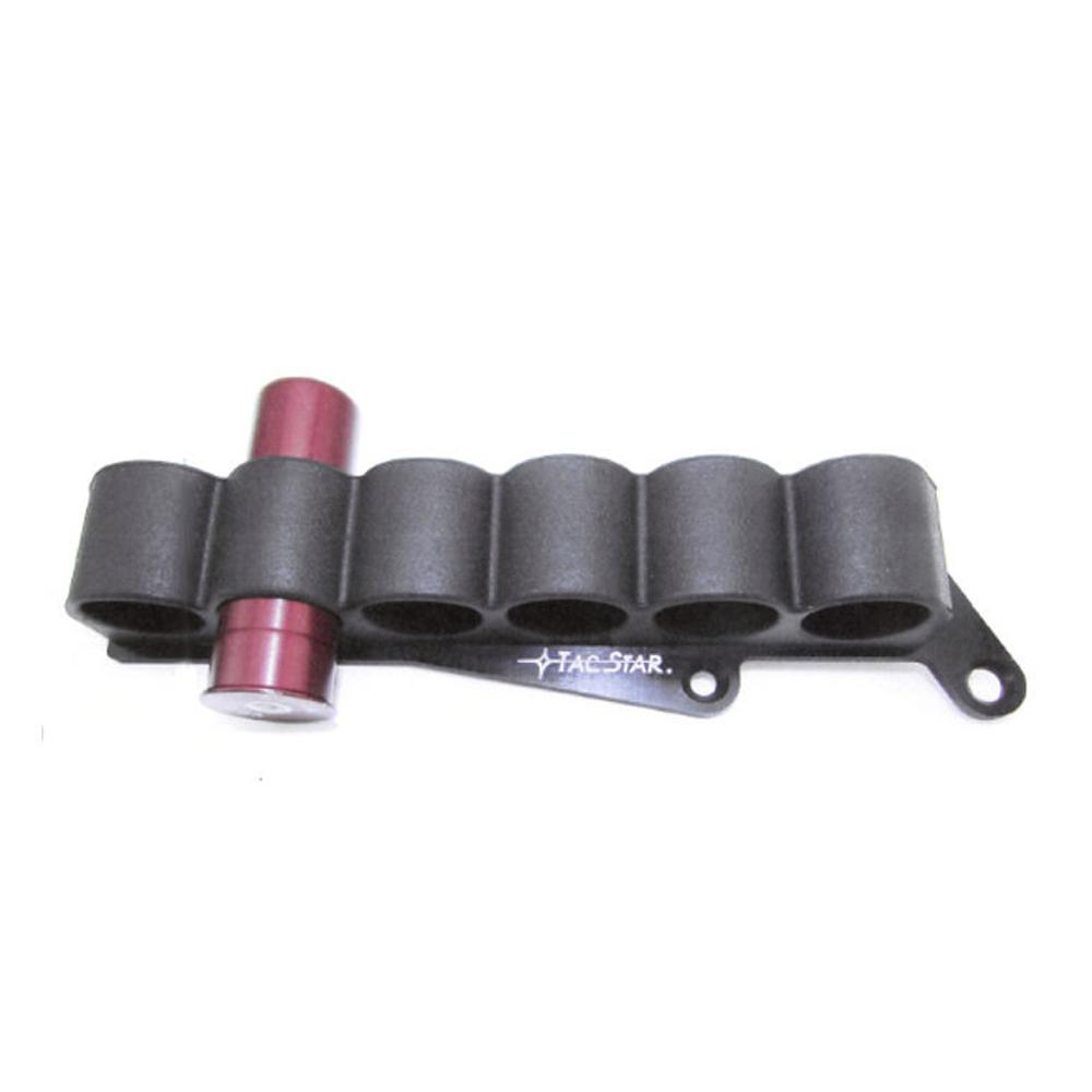 Tacstar Slimline SideSaddle 12 Gauge for Remington 870/1100/1187, 6 Rounds, Black Polymer