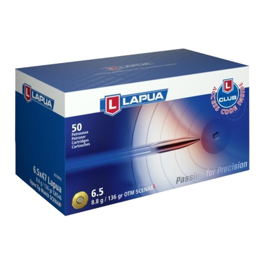 Lapua Rifle Ammunition 6.5 Creedmoor 136gr Scenar OTM 2740 fps 50/ct