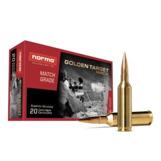 Norma Golden Target Match 6.5 PRC 143 gr BTHP Brass, 20 Rounds