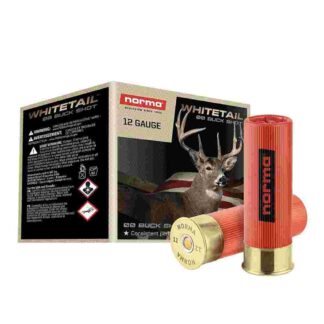 Norma Whitetail 12 Gauge 00 Buck 9 Pellet 2-3/4 in, 1345 fps