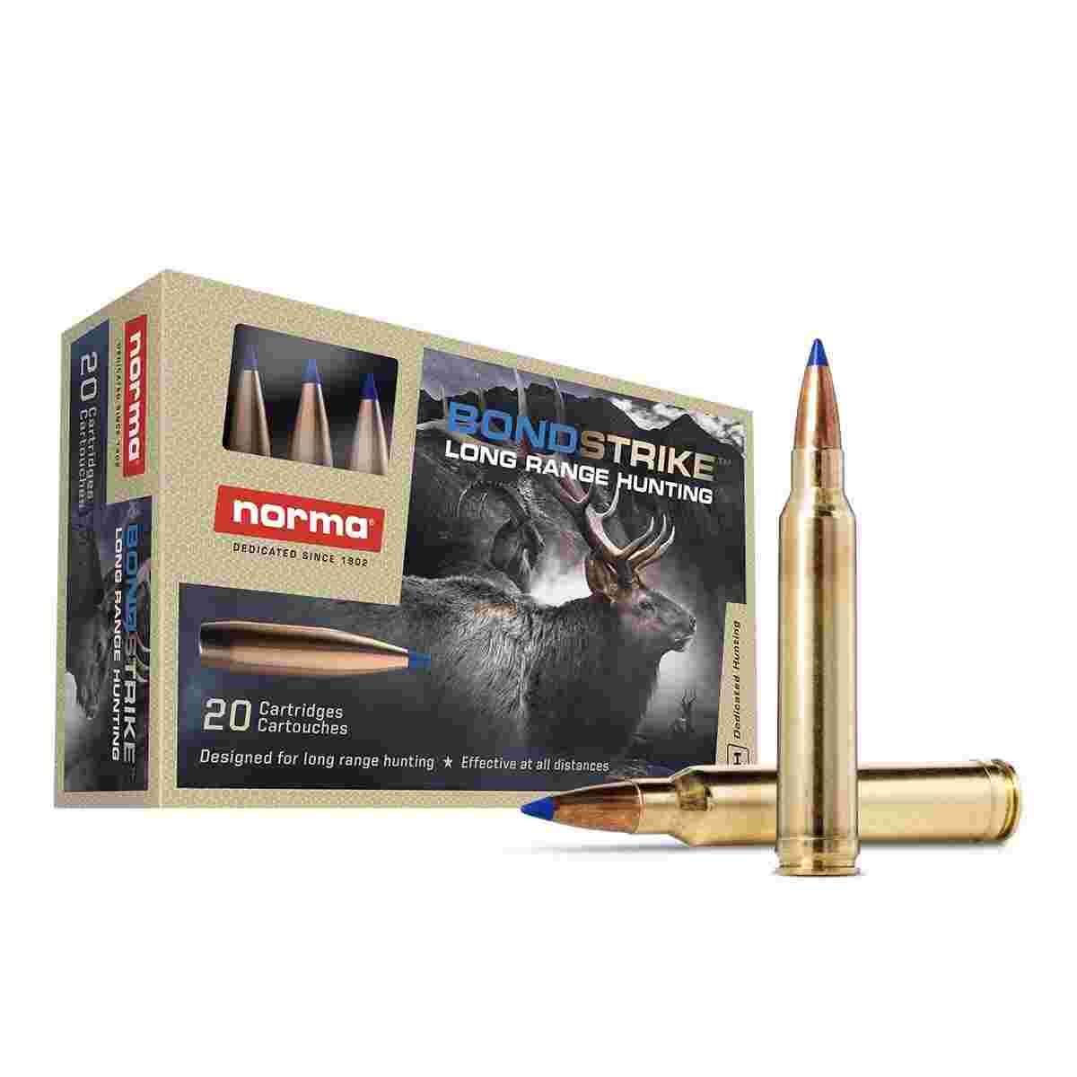 Norma BondStrike 7mm Remington Magnum 165gr Bonded Polymer Tip, 20 Rounds