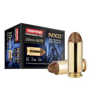 Norma NXD 10mm Auto 93 gr Self-Defense Ammunition