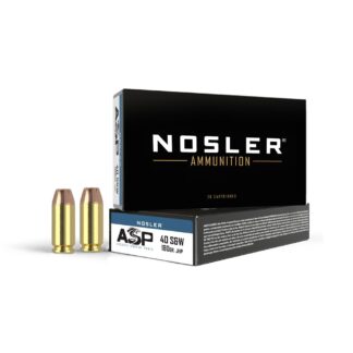 Nosler .40 S&W 180 Grain JHP Brass, 50 Rounds