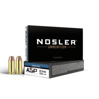 Nosler ASP Suppressor Ready .45 ACP 230-Grain JHP 50-Round Box