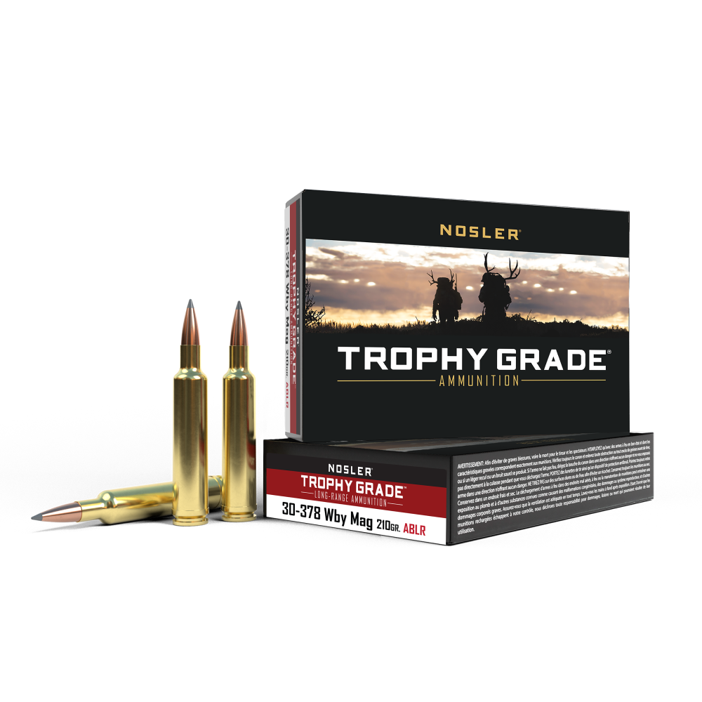 Nosler 30-378 Wby Mag 210 Grain AccuBond Long Range Spitzer BT Rifle Ammo (20 Rounds)