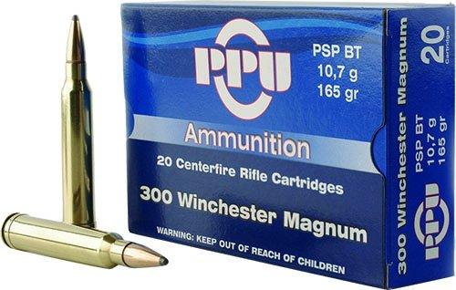 PPU PP3002 .300 Winchester Magnum 165 gr SPBT 20 Rounds