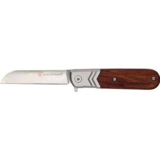 Smith & Wesson Executive Spring Assist Barlow Knife 2 3/4" Blade Wood Handle