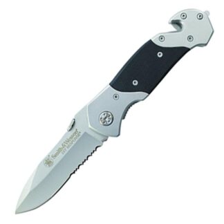 Smith & Wesson First Responder Folding Knife 3-3/10 in Serrated Drop Point Blade