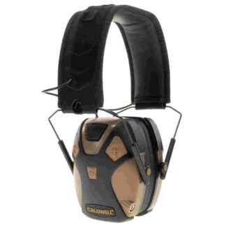 Caldwell E-Max Pro Electronic Earmuff, 23 dB NRR, Over the Head, FDE