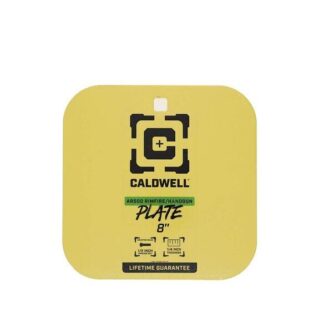 Caldwell AR500 Rimfire/Handgun 8in Gong Target, 1/4in Yellow Steel