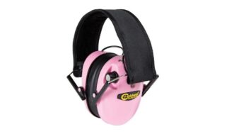 Caldwell E-Max Low-Profile Electronic Hearing Protection, Pink/Black, 23 dB NRR