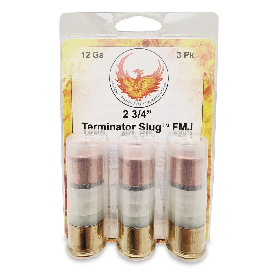 Personal Security Products Terminator 12 Gauge 2-3/4 in 515 Gr FMJ Slug 1520 fps (3 Rounds)